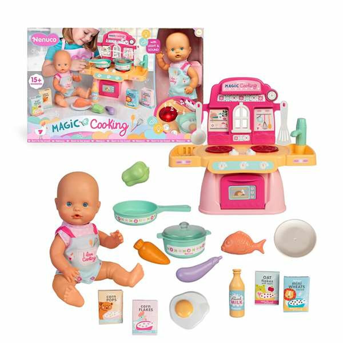 Bebisdocka Famosa Magic Cooking 30 cm