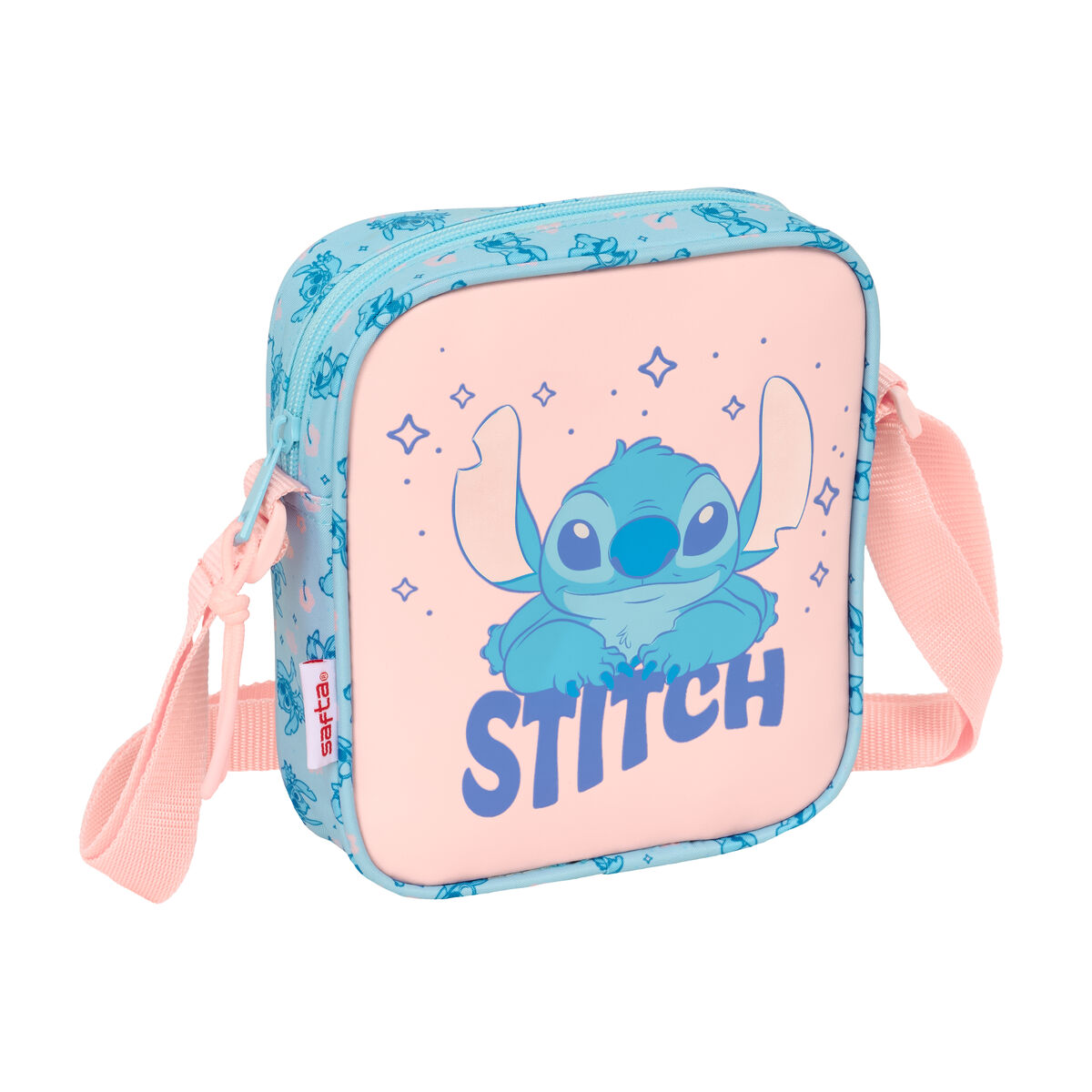 Axelväska Lilo & Stitch Ohana Blå 16 x 18 x 4 cm