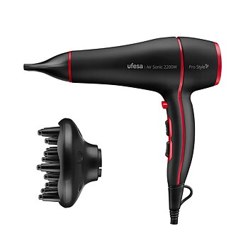 Hårtork UFESA AIR SONIC AC 2200W Svart 2200 W