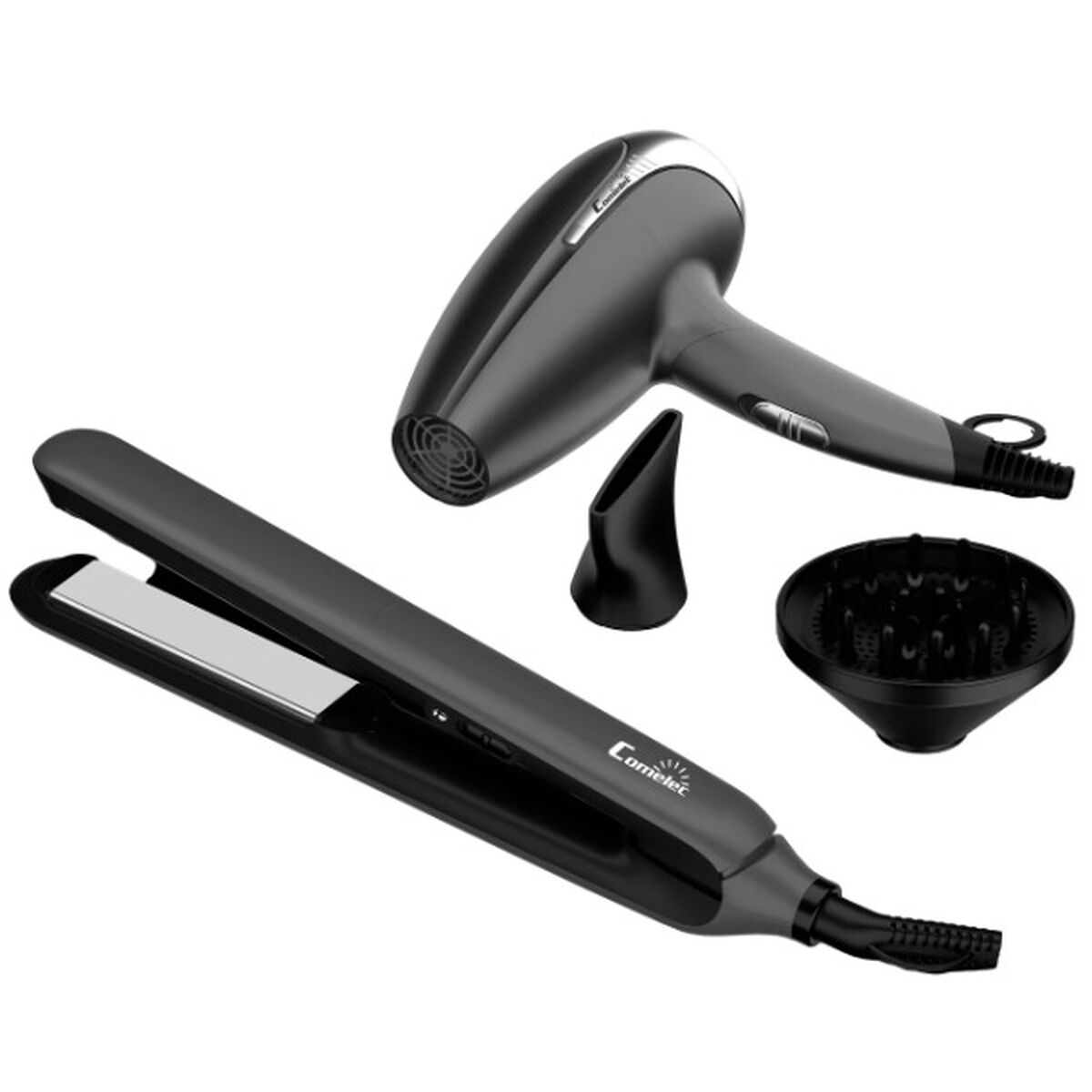 Hårtork COMELEC HD7125 Svart