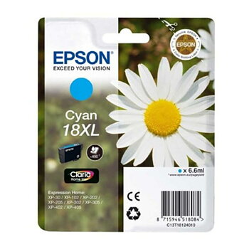 Original Bläckpatron Epson Cartucho 18XL cian Turkos