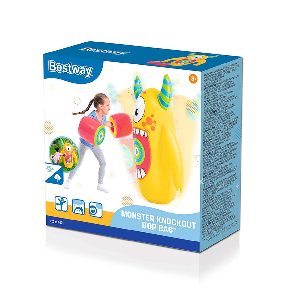 Bestway Uppblåsbart boxningsmonster 120 cm +3 år inomhus och trädgård 52545 - 2