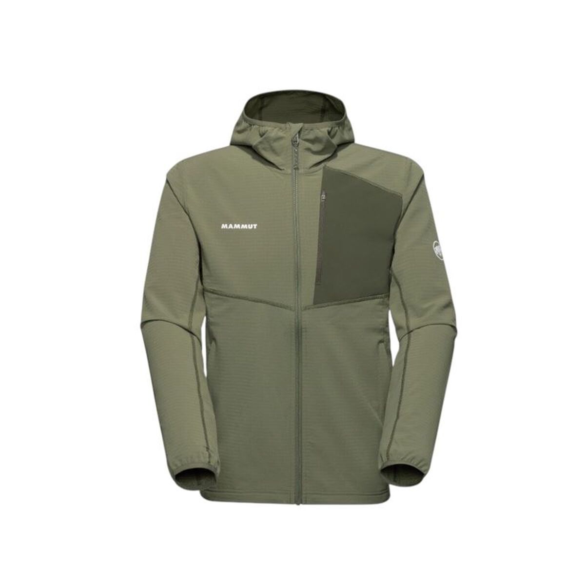Träningsjacka Herr Mammut Madris Light Ml Oliv
