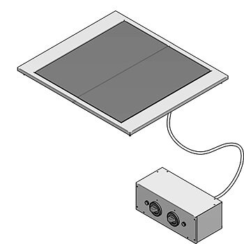 Infälld Elektrisk glaskeramikhäll, 4 plattor