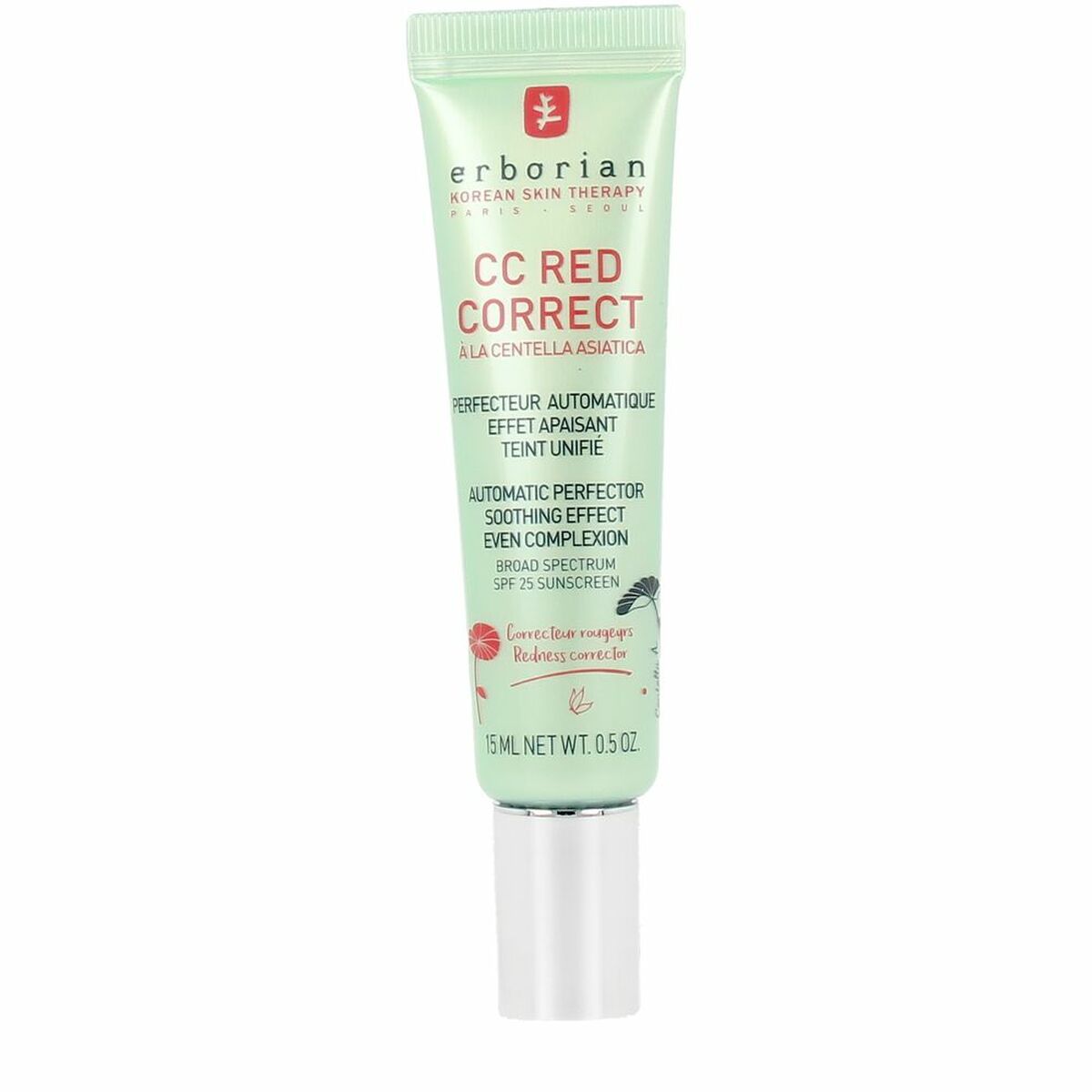 Kräm mot rynkor Erborian CC RED Klar Spf 25 15 ml