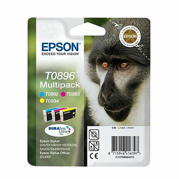 Original Bläckpatron Epson T0895 Gul Turkos Magenta