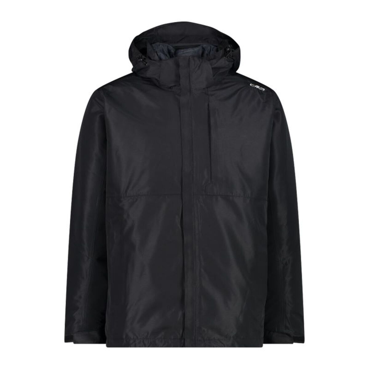 Träningsjacka Herr Campagnolo Zip Hood Detachable Inn Svart