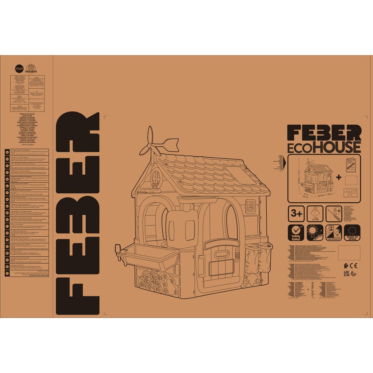 Lekhus Feber  Recycle Eco House 20 x 105,5 x 109,5 cm - 2