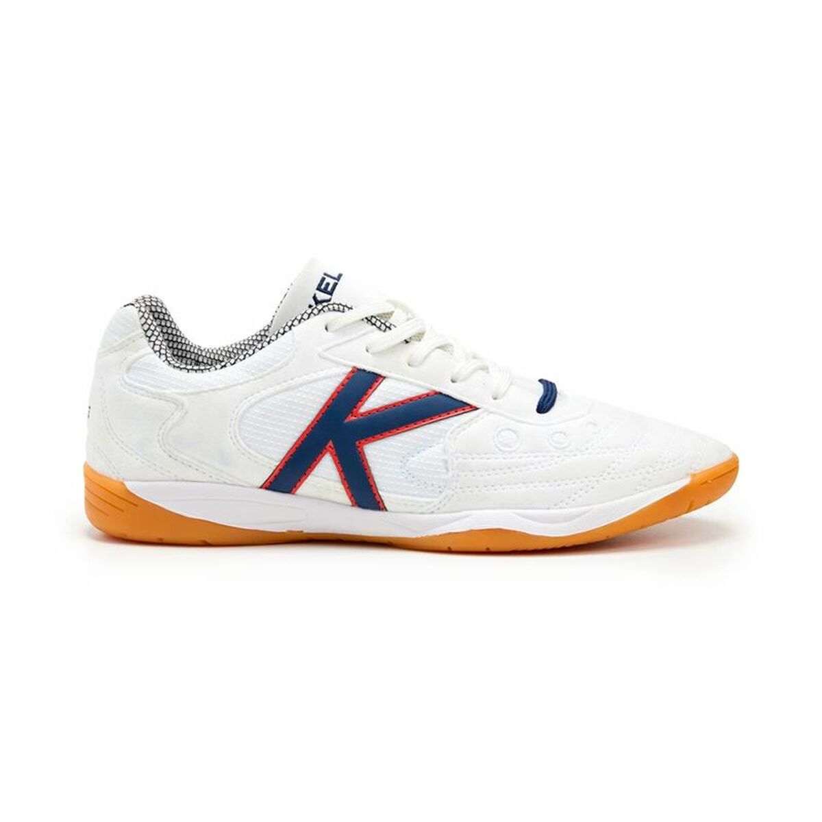Fotbollsskor för inomhusbruk för vuxna Kelme Indoor Copa Elastic Vit