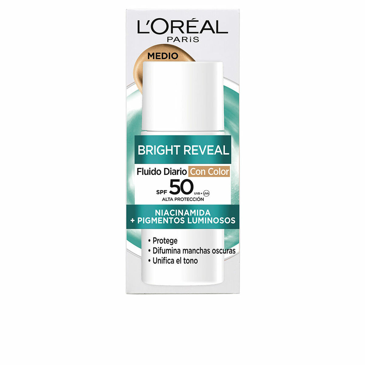 Ansiktskräm L'Oreal Make Up BRIGHT REVEAL NIACINAMIDA Spf 50 50 ml