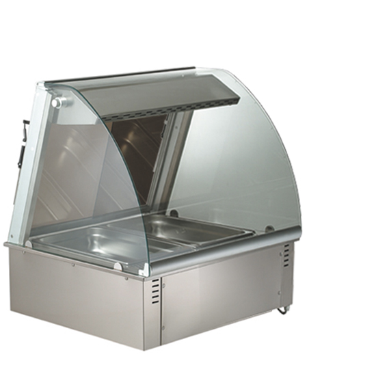Drop-in befuktad ventilation varma display, 2x GN 1/1