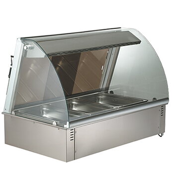 Drop-in befuktad ventilation varma display, 3x GN 1/1