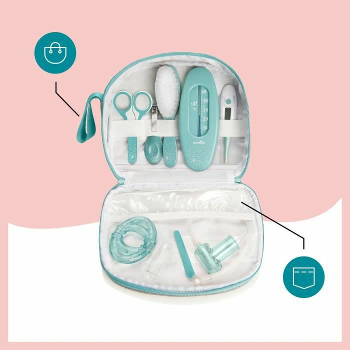 Hygienpaket Babymoov Blå Grå - 3