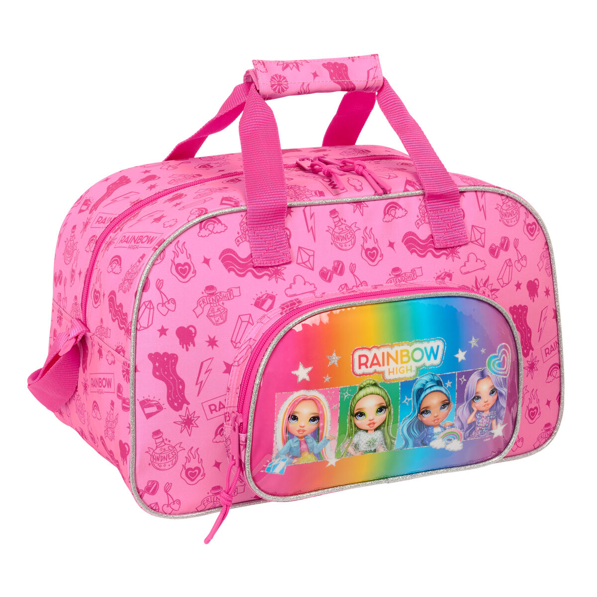 Sportväska Rainbow High Shine Multicolour 40 x 24 x 23 cm