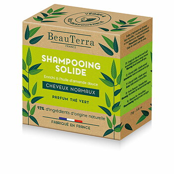 Schampobar Beauterra   75 g Grönt te