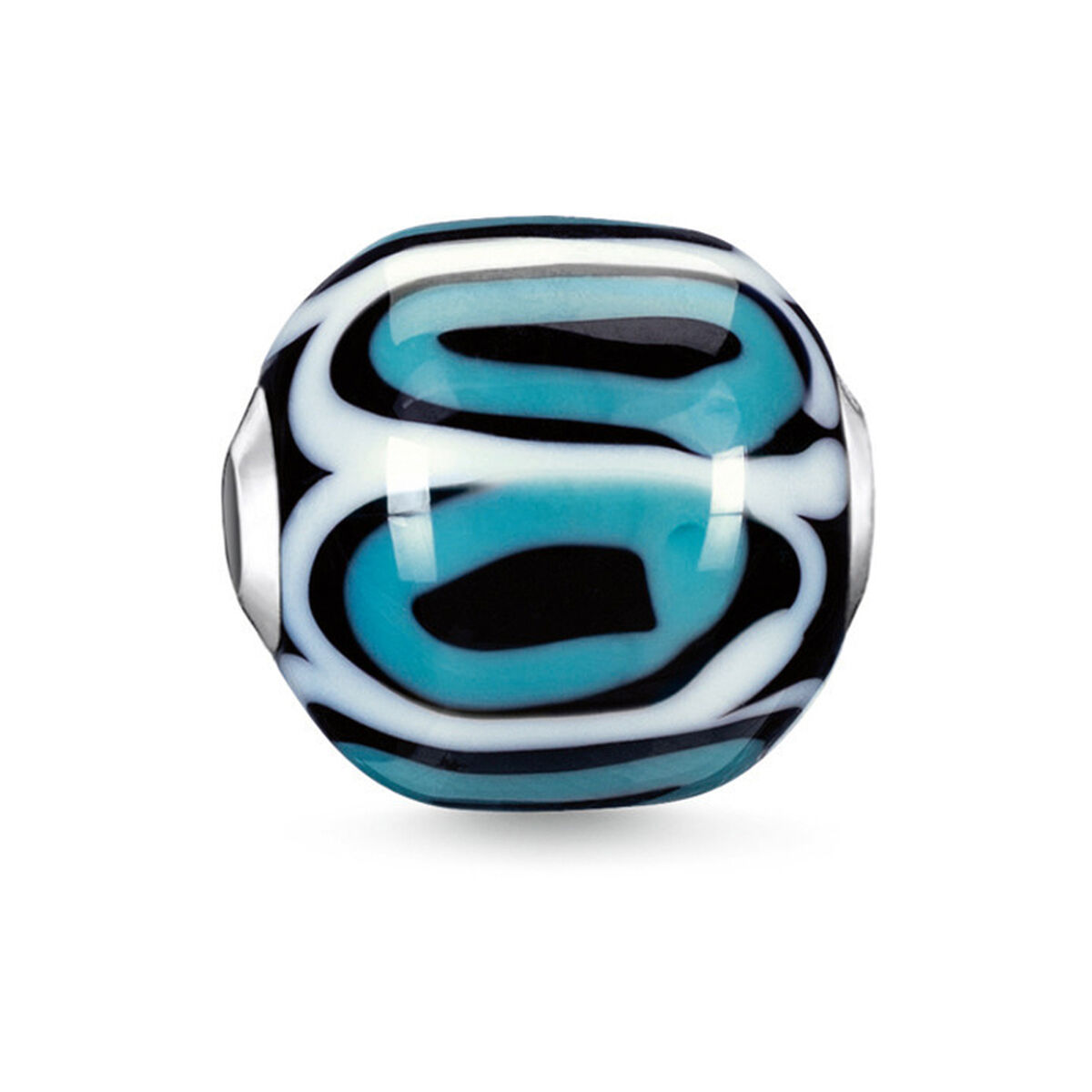 Dampärlor Thomas Sabo K0249-017-17 Turkos 1,1 cm
