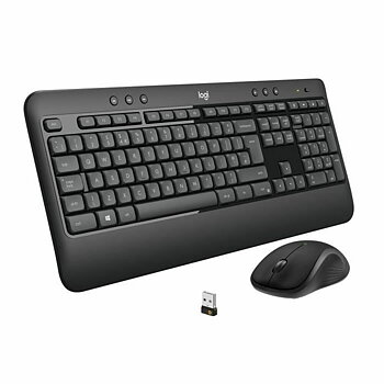 Trådlöst Tangentbord och Mus Logitech MK540 Franska Svart Svart/Vit AZERTY