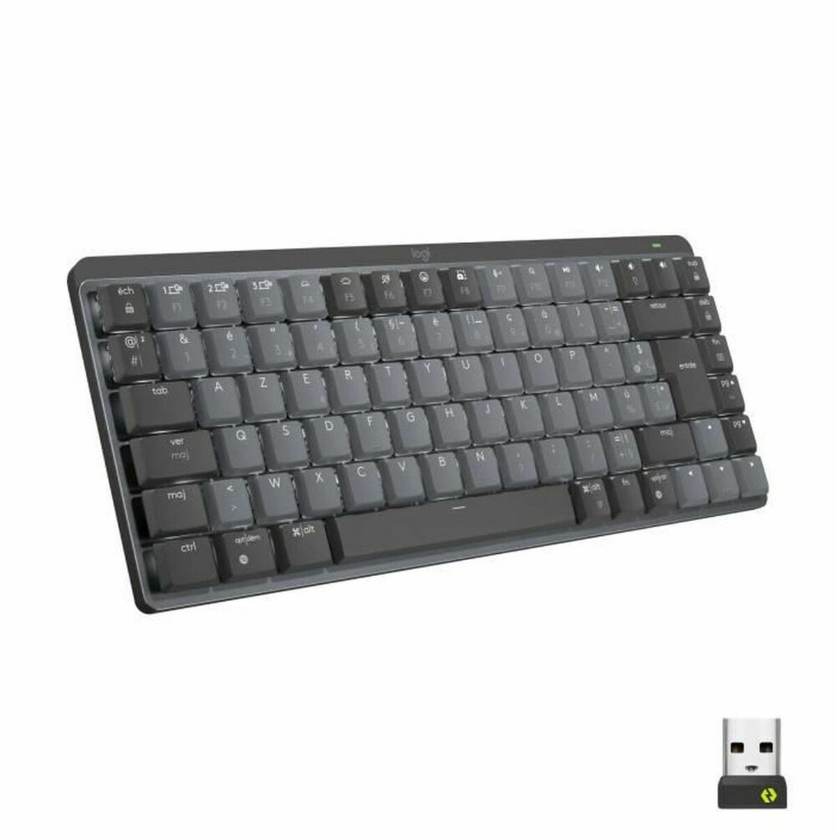 Tangentbord Logitech MX Mini Franska Mörkgrå AZERTY AZERTY