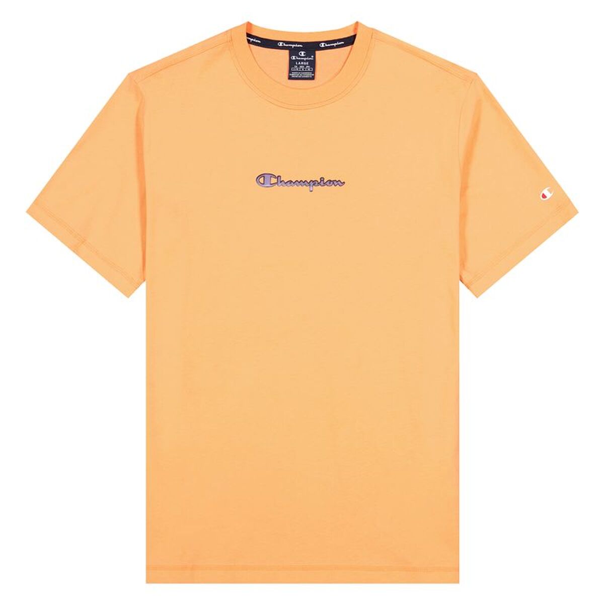 T-shirt med kortärm Herr Champion Crewneck T-Shirt M Orange