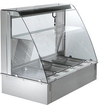 Drop-in befuktad ventilation varma display, 3x GN 1/1