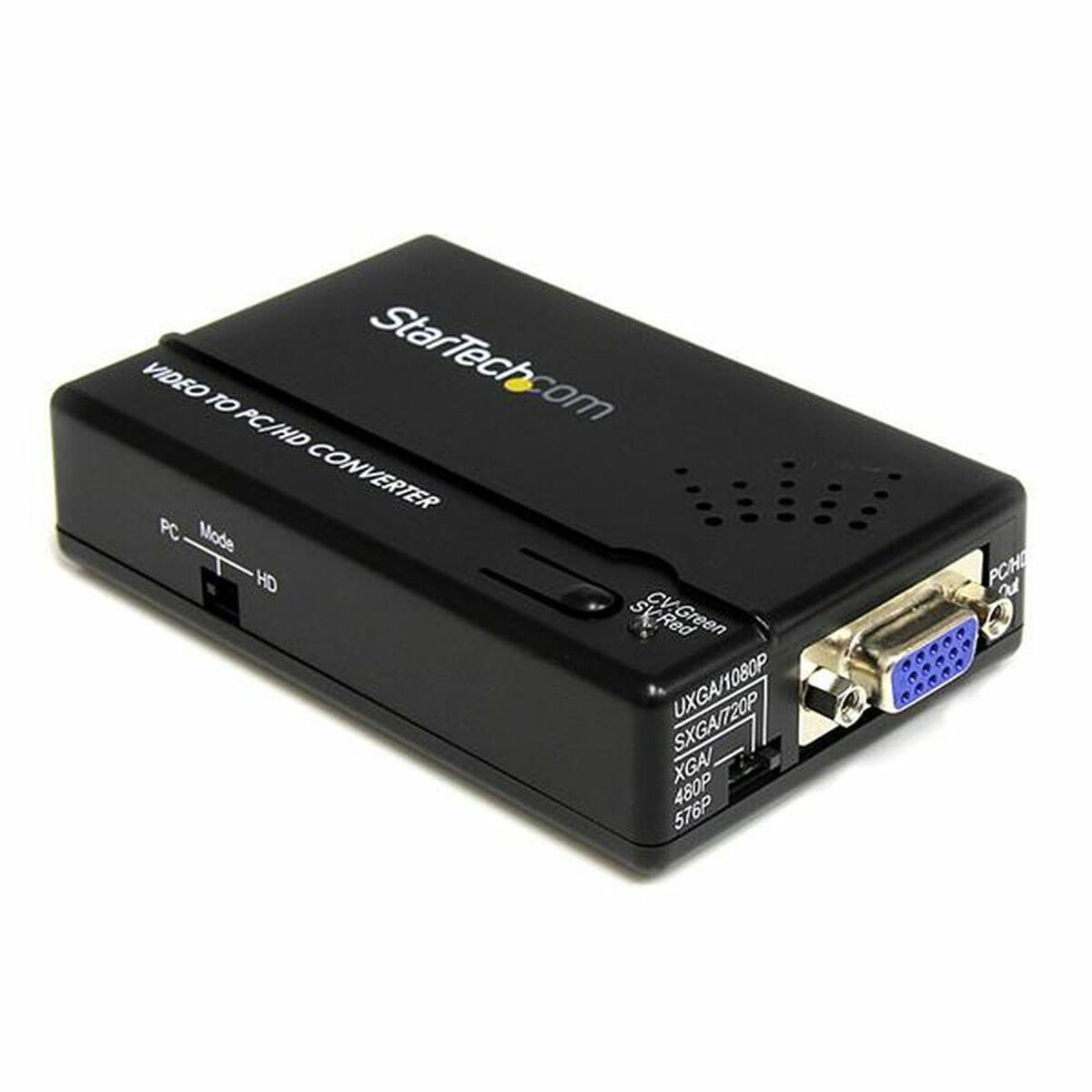 Adapter Startech VID2VGATV2 1600 x 1200 px Svart