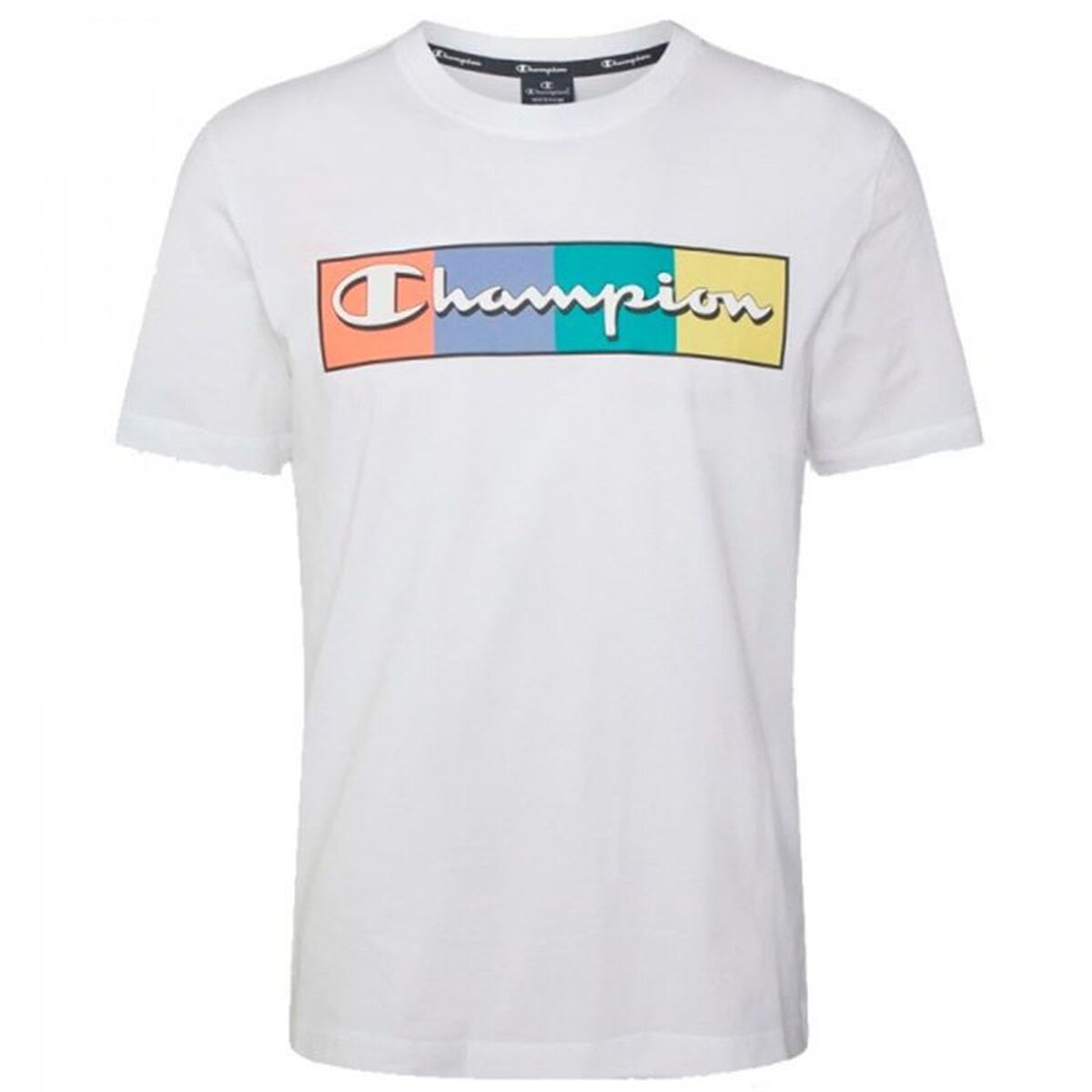 T-shirt med kortärm Herr Champion Vit