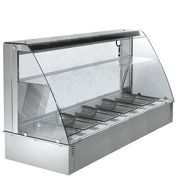 Drop-in befuktad ventilation varma display, 5x GN 1/1