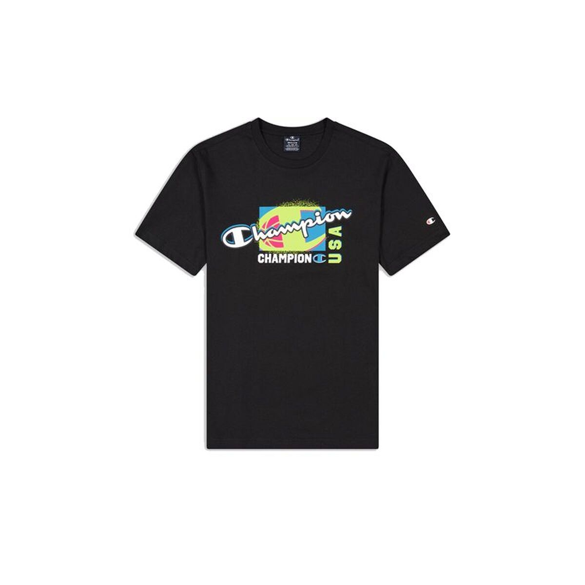 T-shirt med kortärm Herr Champion Svart