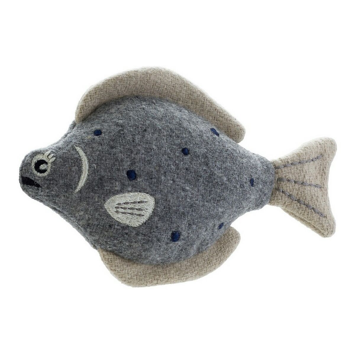 Mjuk leksak för hundar Hunter Skagen Grå Polyester Fisk