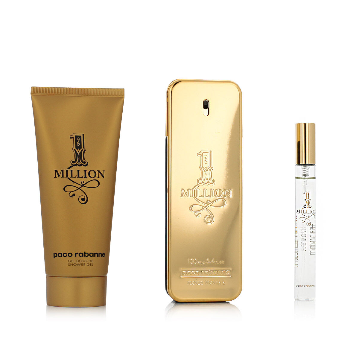 Parfymset Herrar Paco Rabanne 1 Million EDT 3 Delar