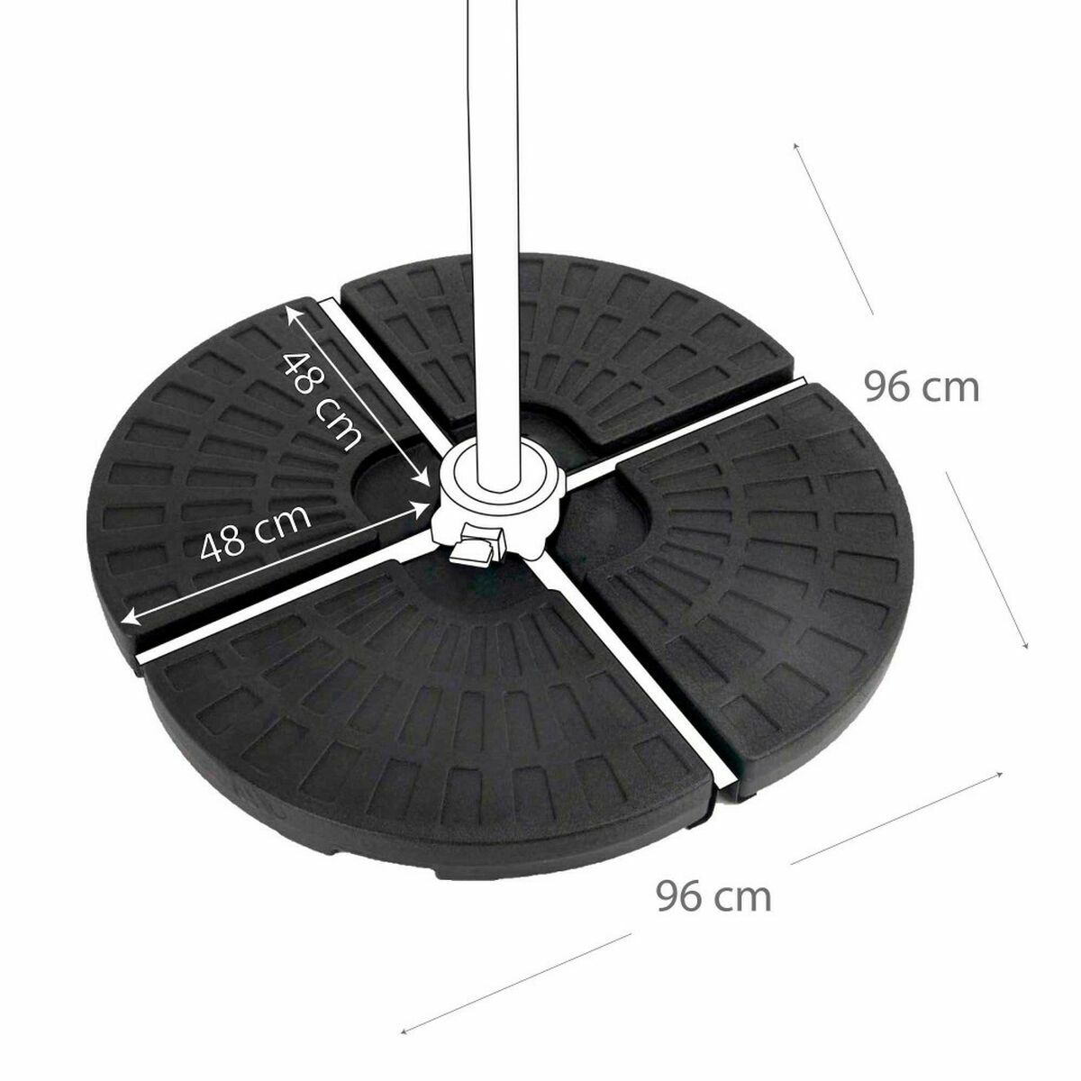 Parasollfot Aktive Plast - 2