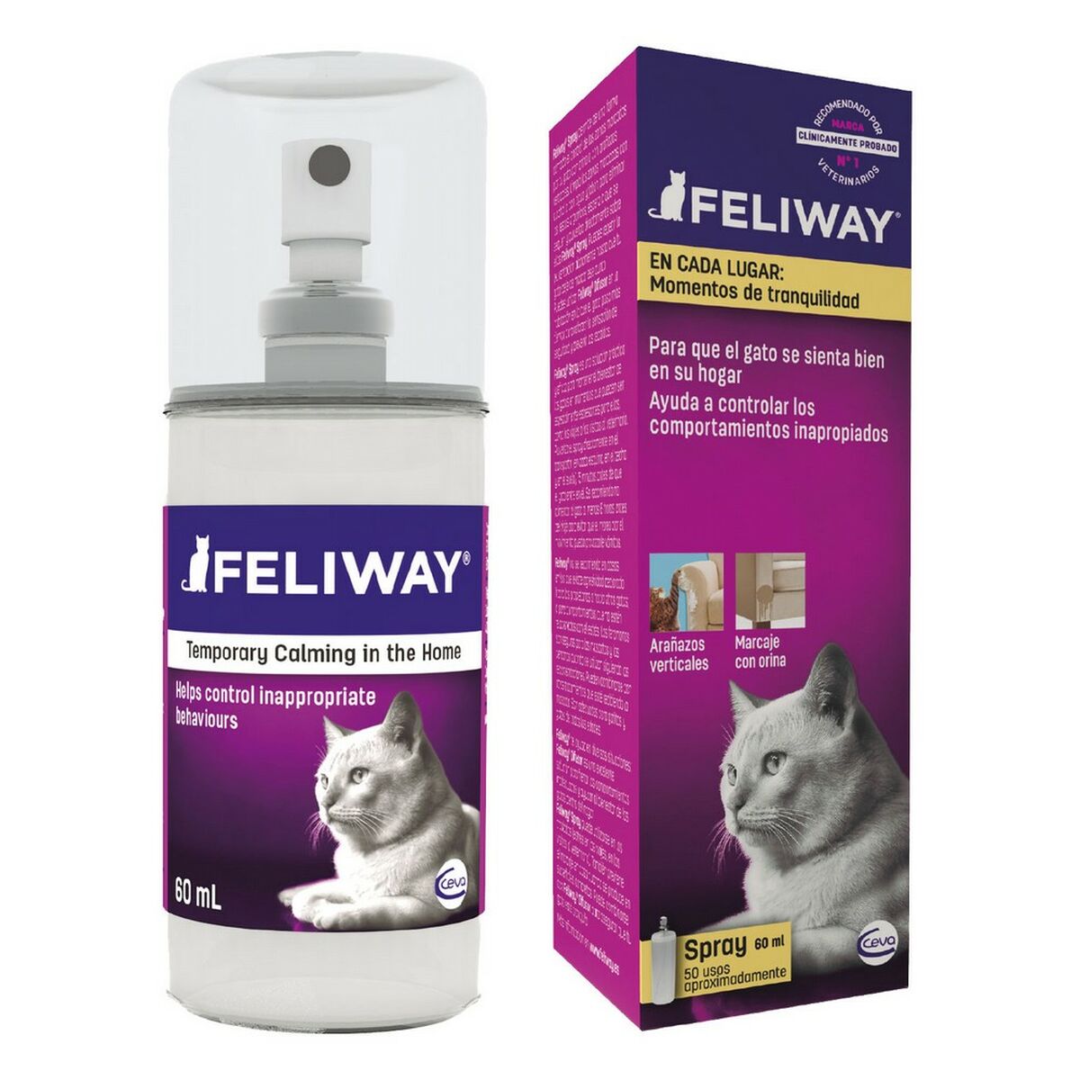 Luktborttagning Ceva Feliway 60 ml Lugnande Katt