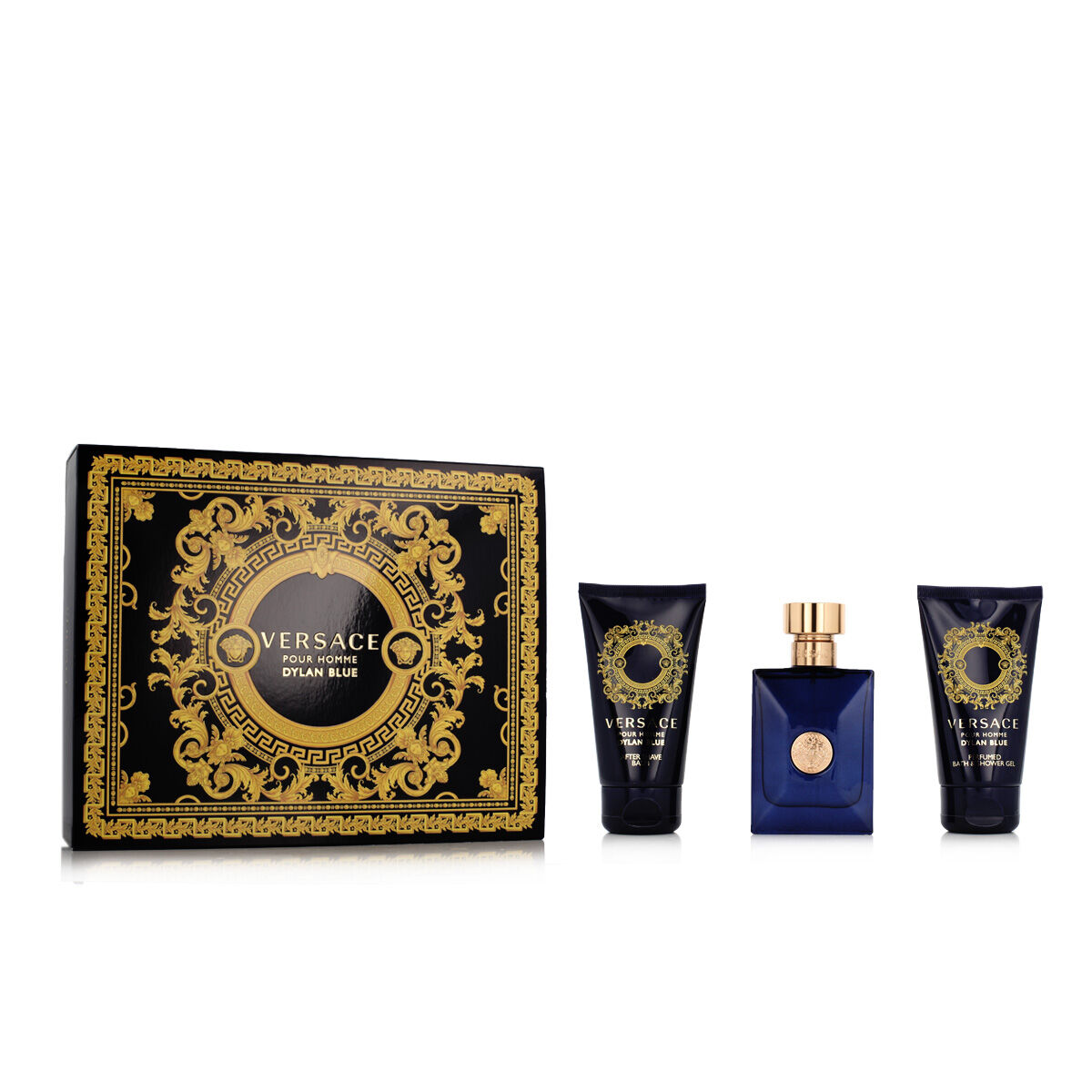 Parfymset Herrar Versace EDT Dylan Blue 3 Delar