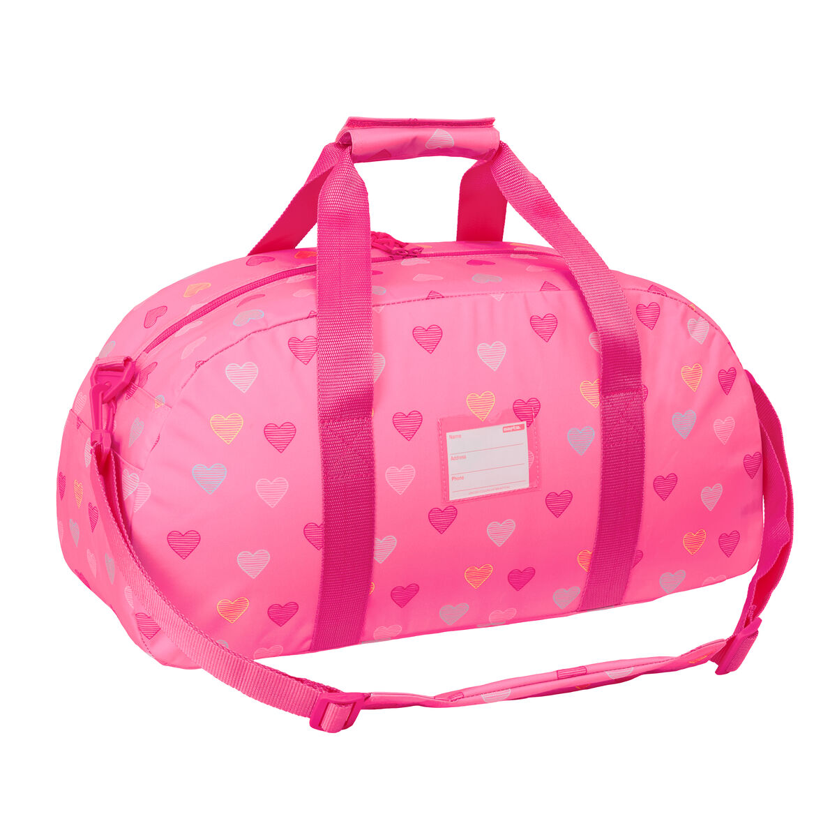 Sportväska Benetton Heart Rosa 50 x 26 x 20 cm - 2