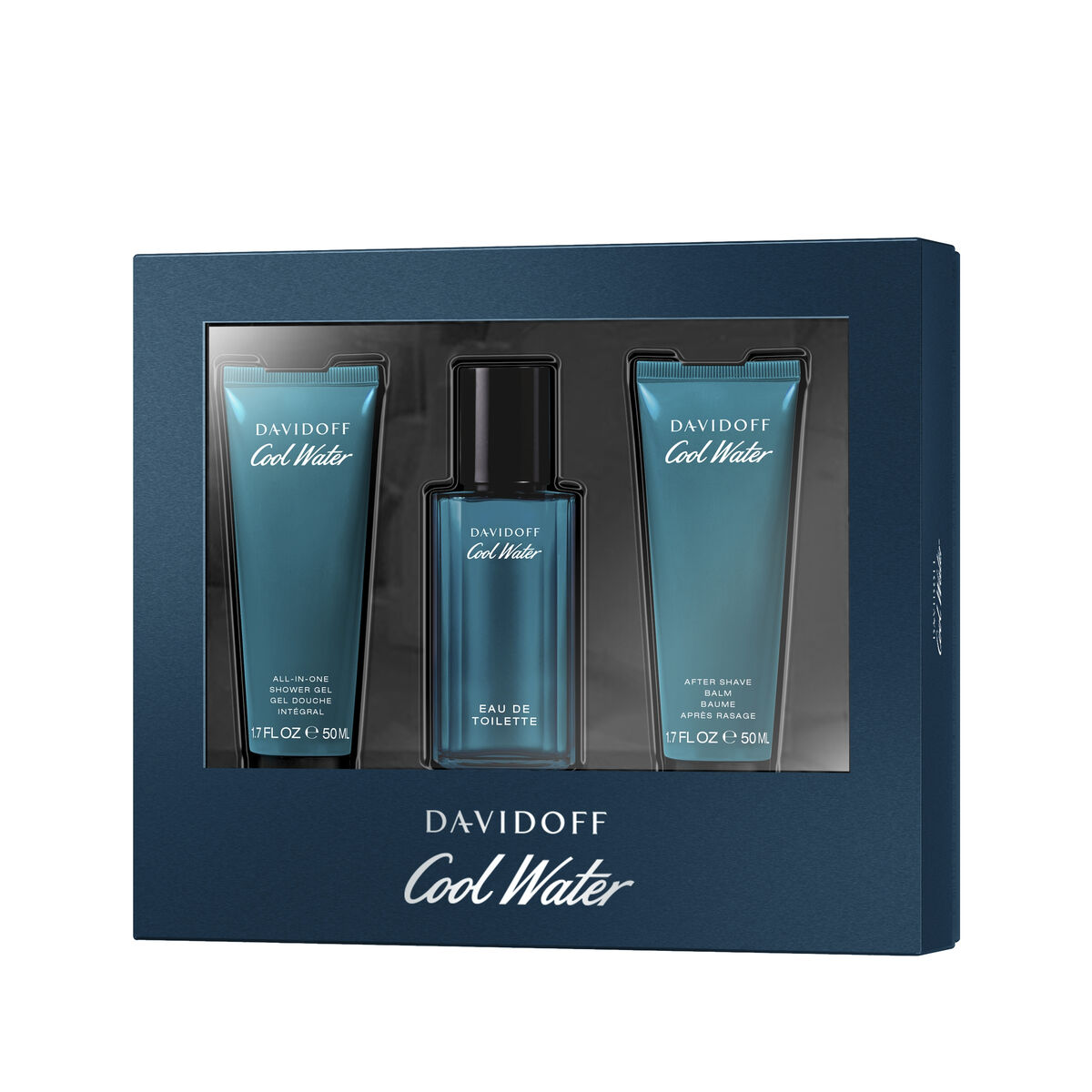 Parfymset Herrar Davidoff EDT Cool Water 3 Delar