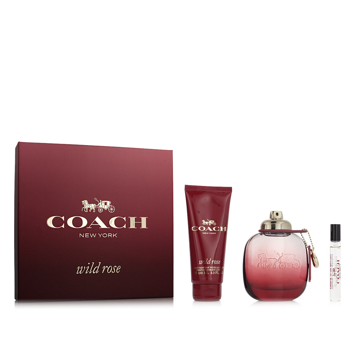 Parfymset Damer Coach Wild Rose EDP 3 Delar