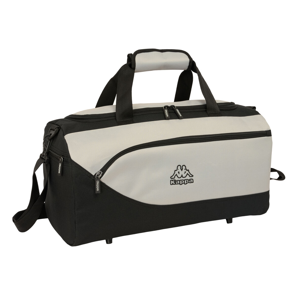 Sportväska Kappa Grey Svart Grå 50 x 25 x 25 cm