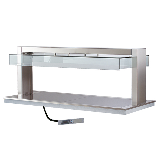 Drop-in uppvärmd keramiskt glas upptill, 3x GN 1/1