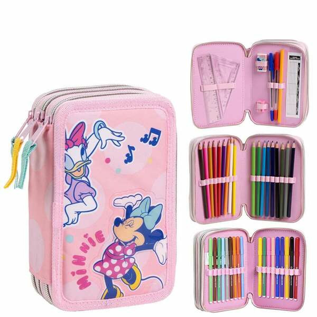 Pennfodral Minnie Mouse Rosa 12,5 x 6,5 x 19,5 cm
