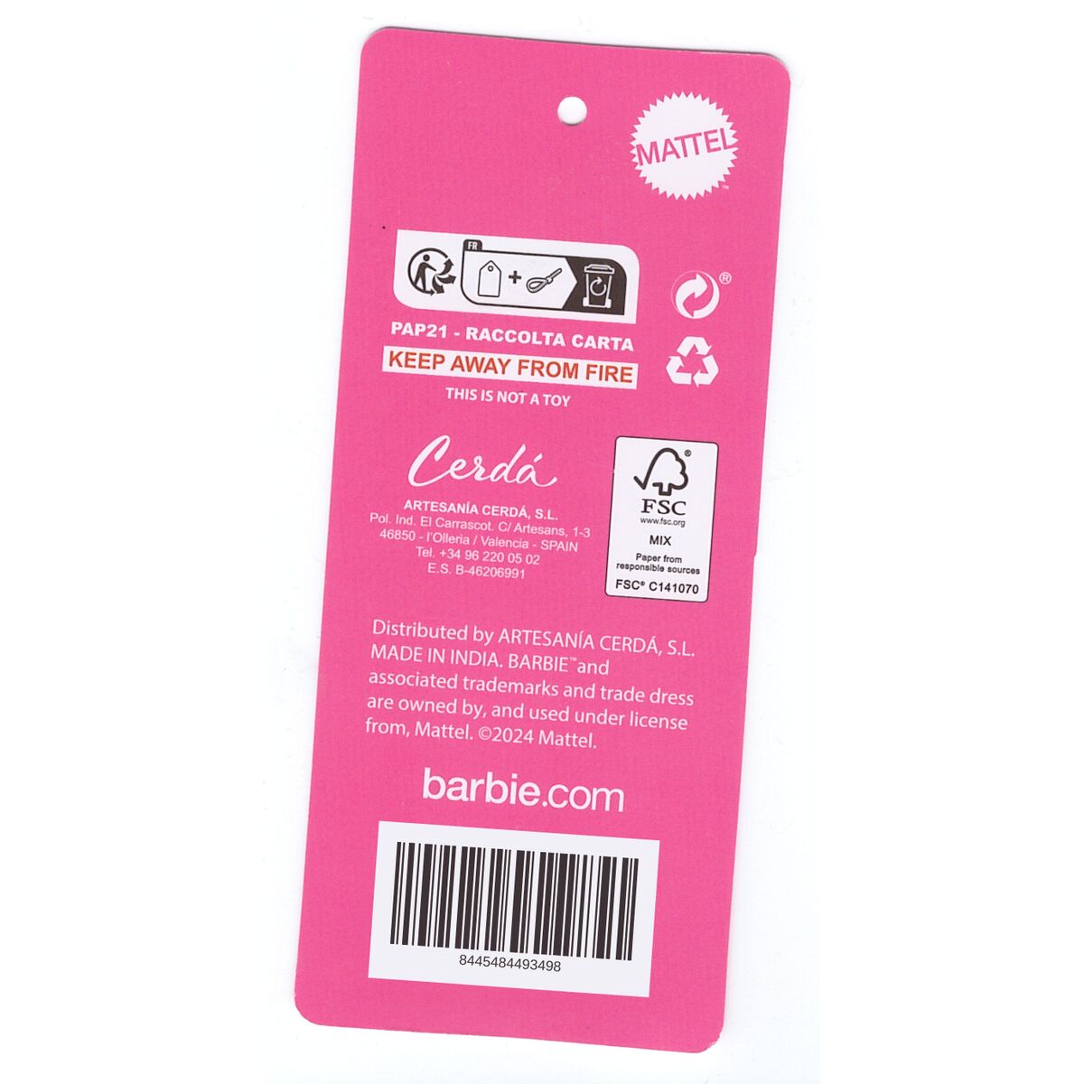 Pennfodral Barbie Fuchsia 12,5 x 6,5 x 19,5 cm - 2