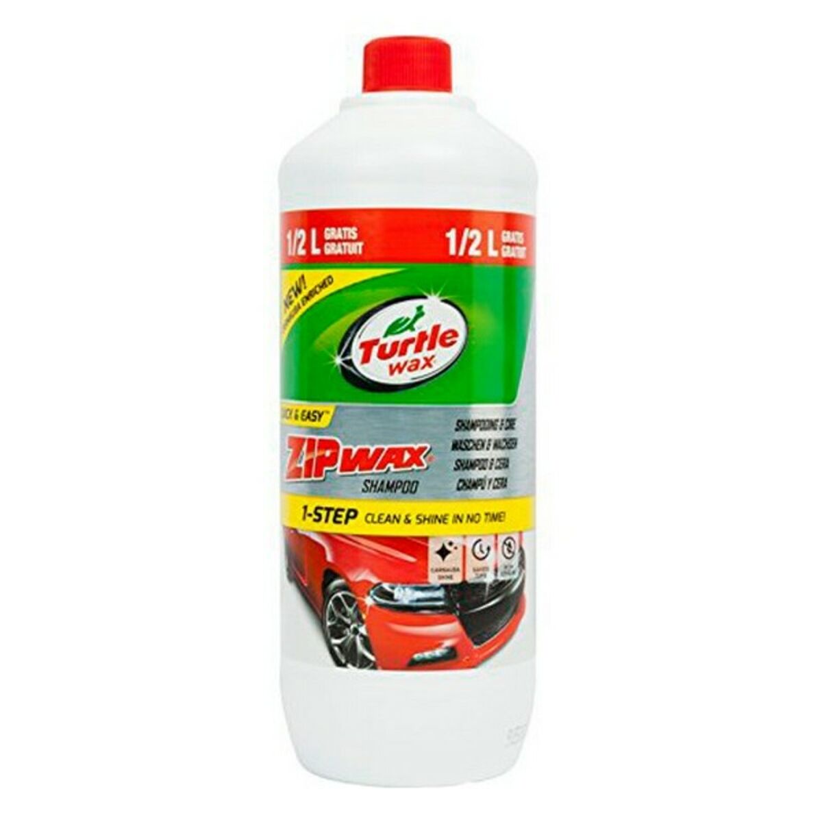 Bilschampo Turtle Wax Zip Wax Vax (1,5 l)