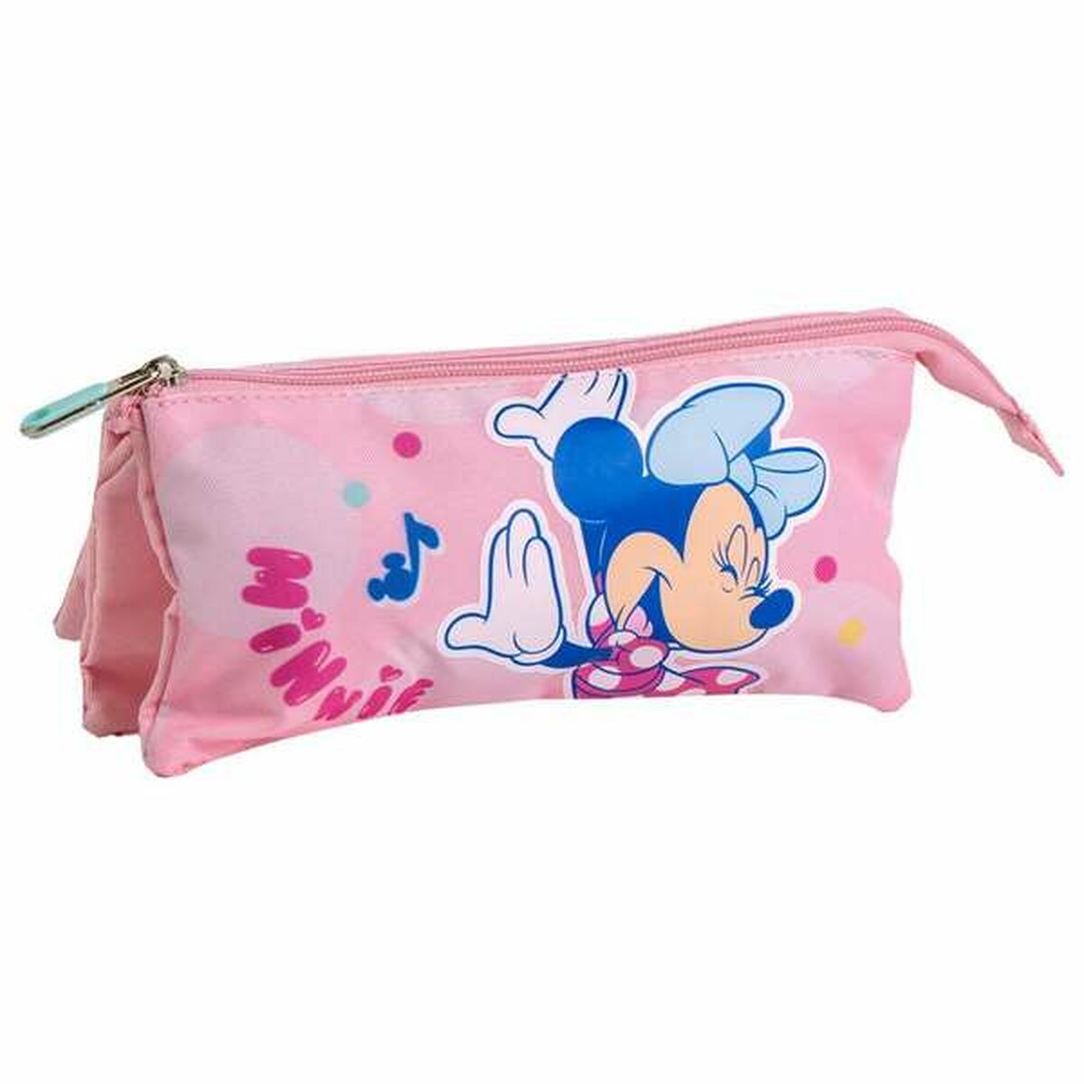 Tredubbel Carry-all Minnie Mouse Rosa 2,2 x 1,1 x 22,5 cm