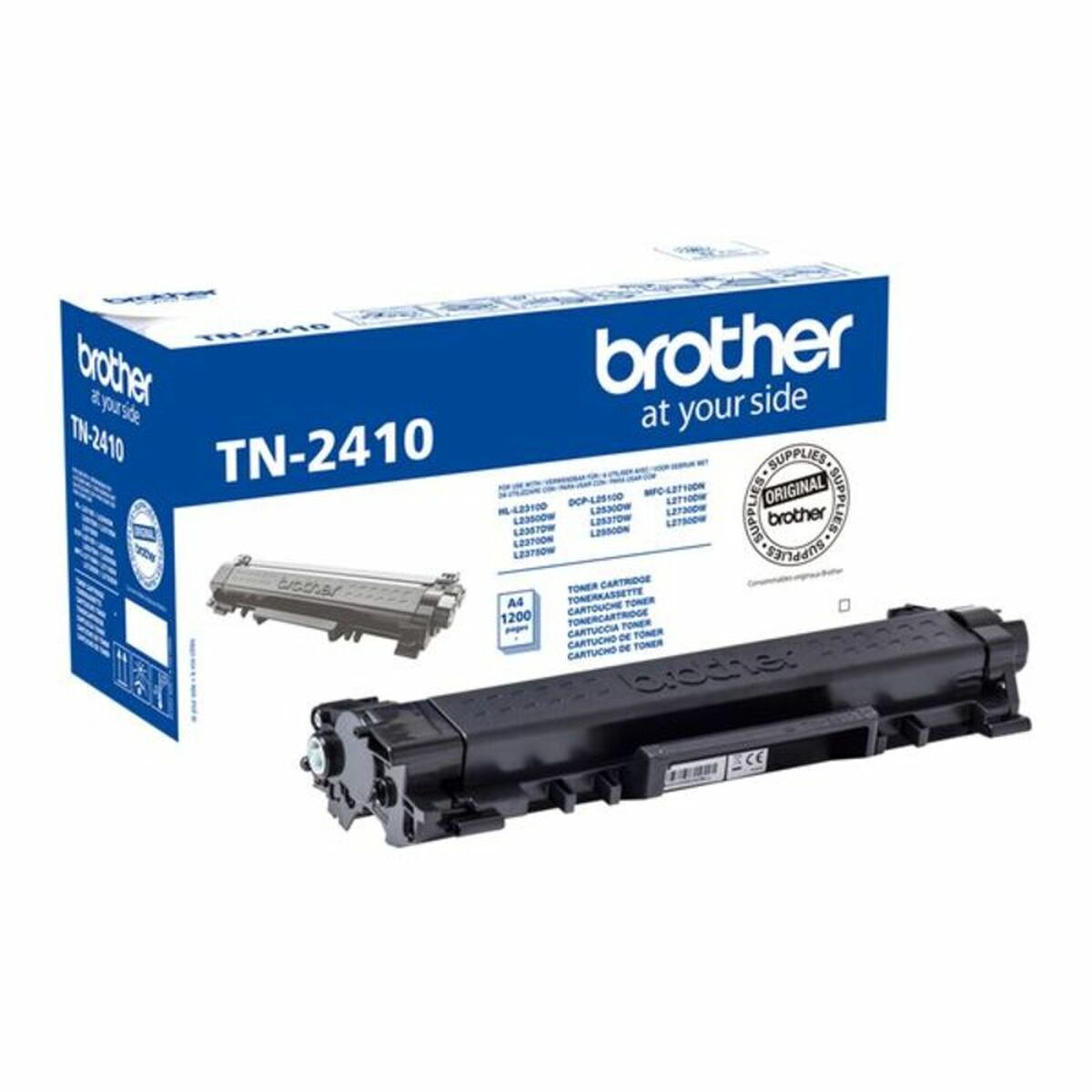 Original Toner Brother TN2410 Svart