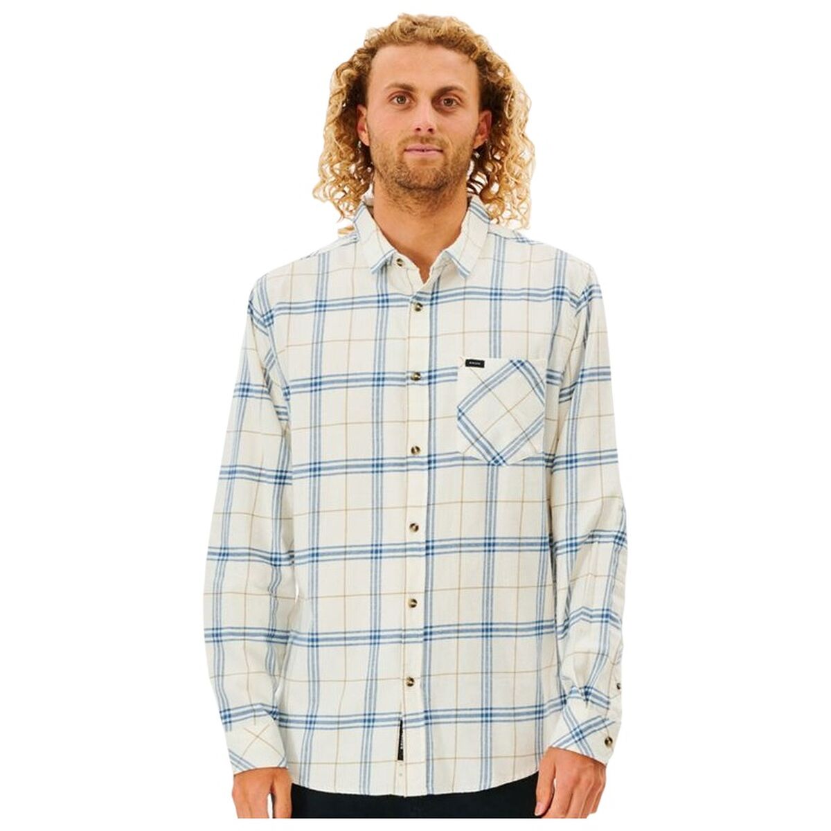Skjorta med lång ärm Herr Rip Curl 00CMSH-3021 Vit (S)