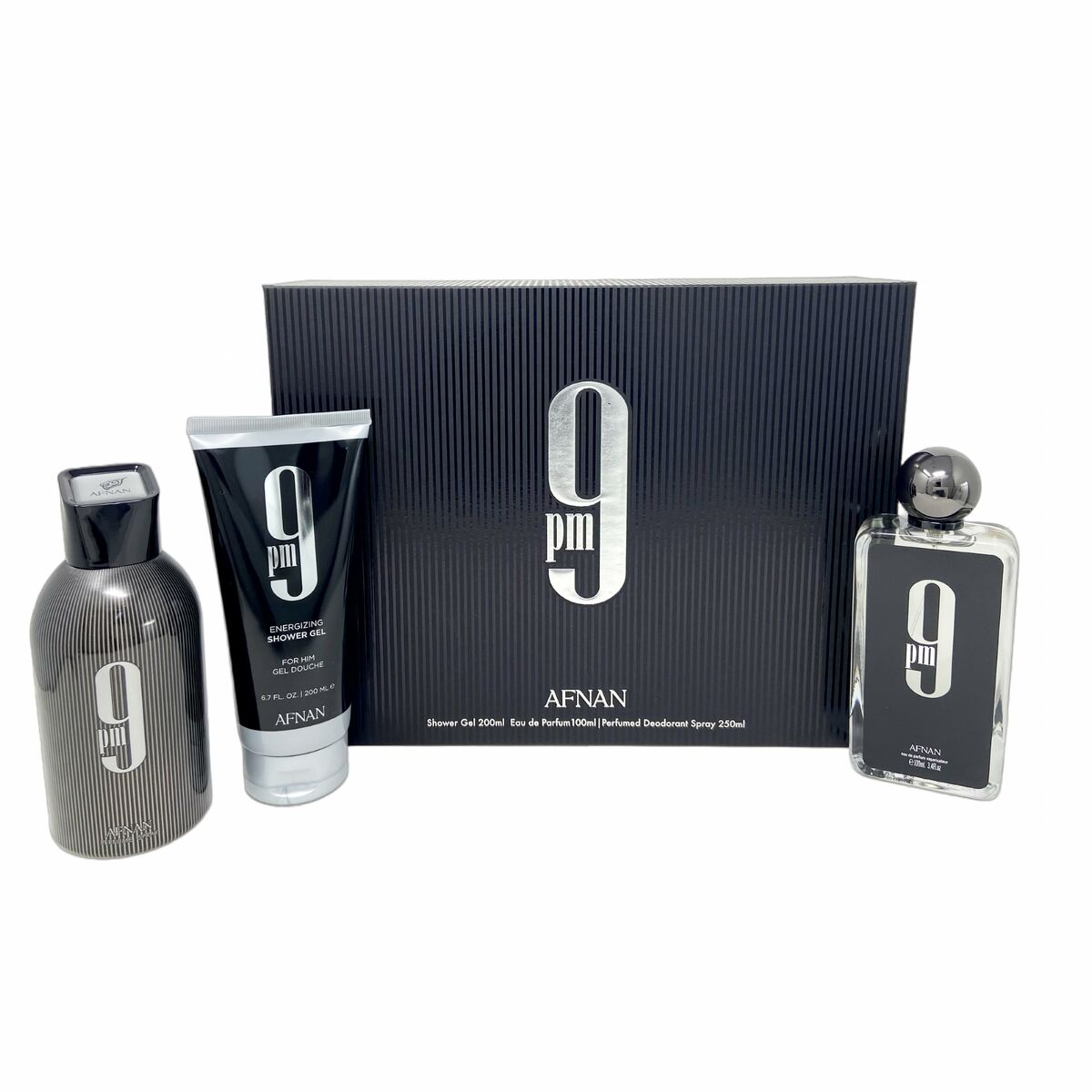 Parfymset Herrar Afnan 9 pm EDP 3 Delar