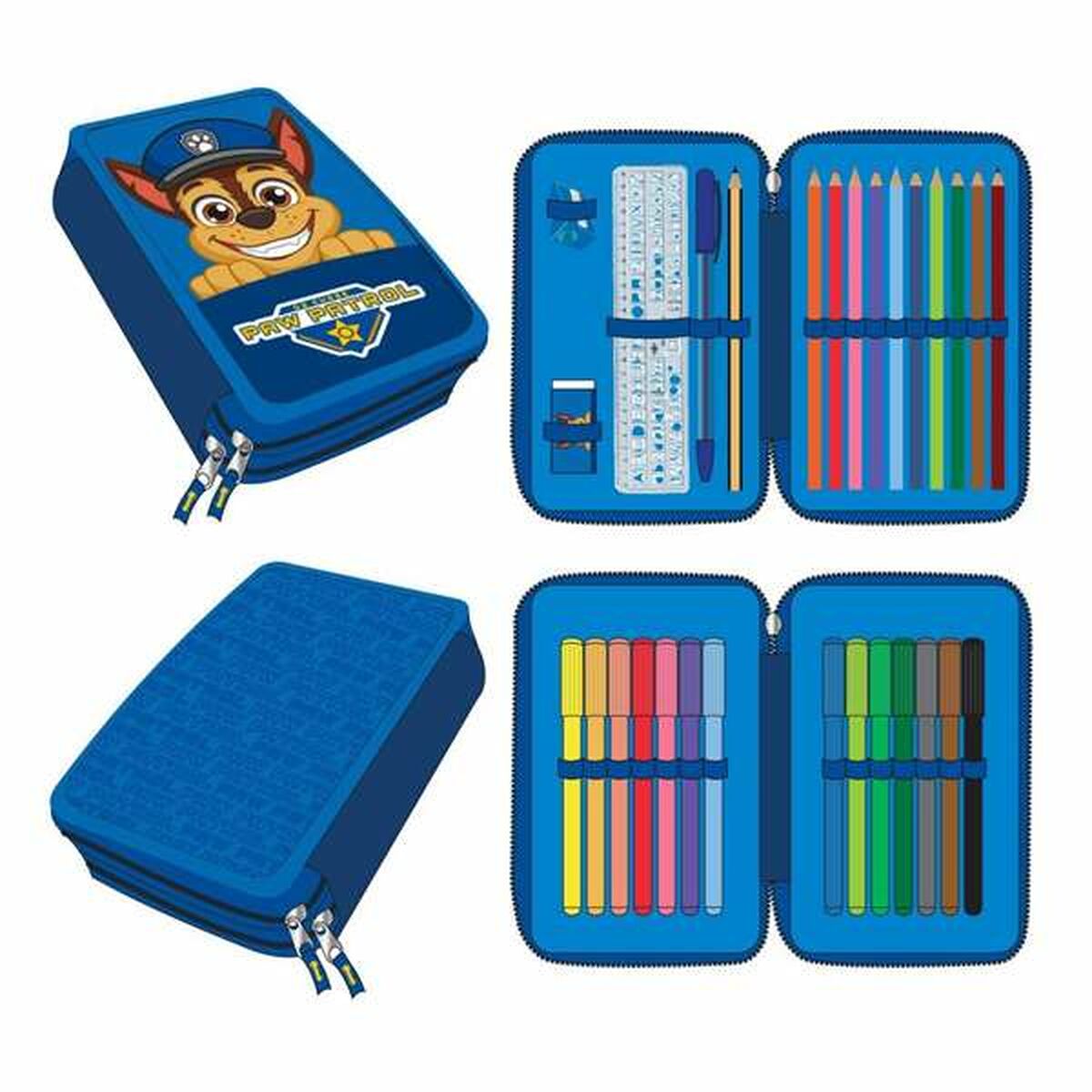 Pennfodral The Paw Patrol Blå 12,5 x 19,5 x 4,5 cm