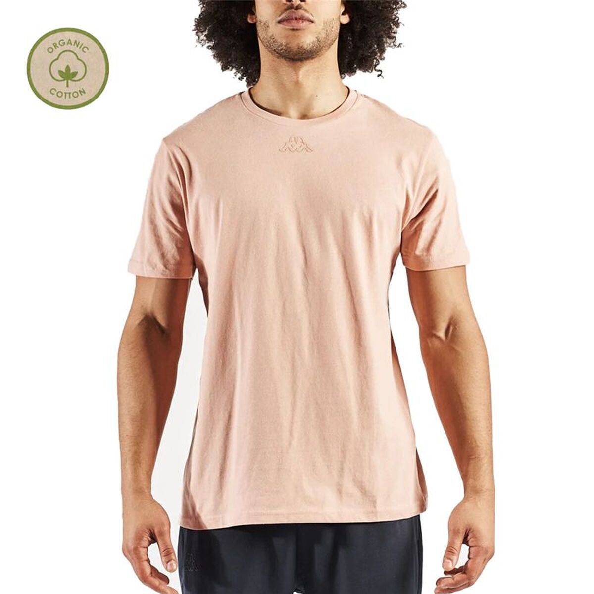 T-shirt med kortärm Herr Kappa Edson Pink Lax