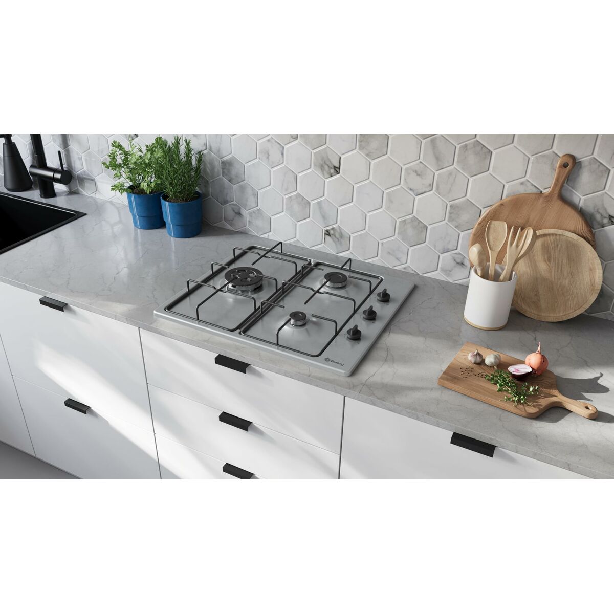 Gasplatta Balay 3ETX463BB 60 cm - 2