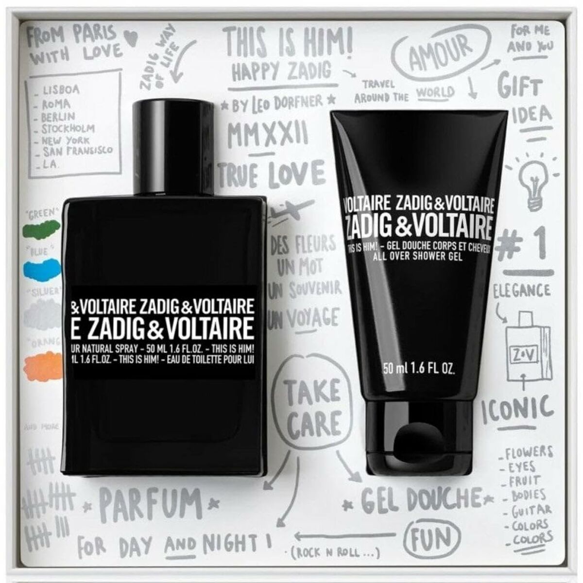 Parfymset Herrar Zadig & Voltaire This is Him 2 Delar