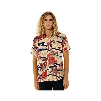 Skjorta Rip Curl Barrel Killa Bone Ljusbrun